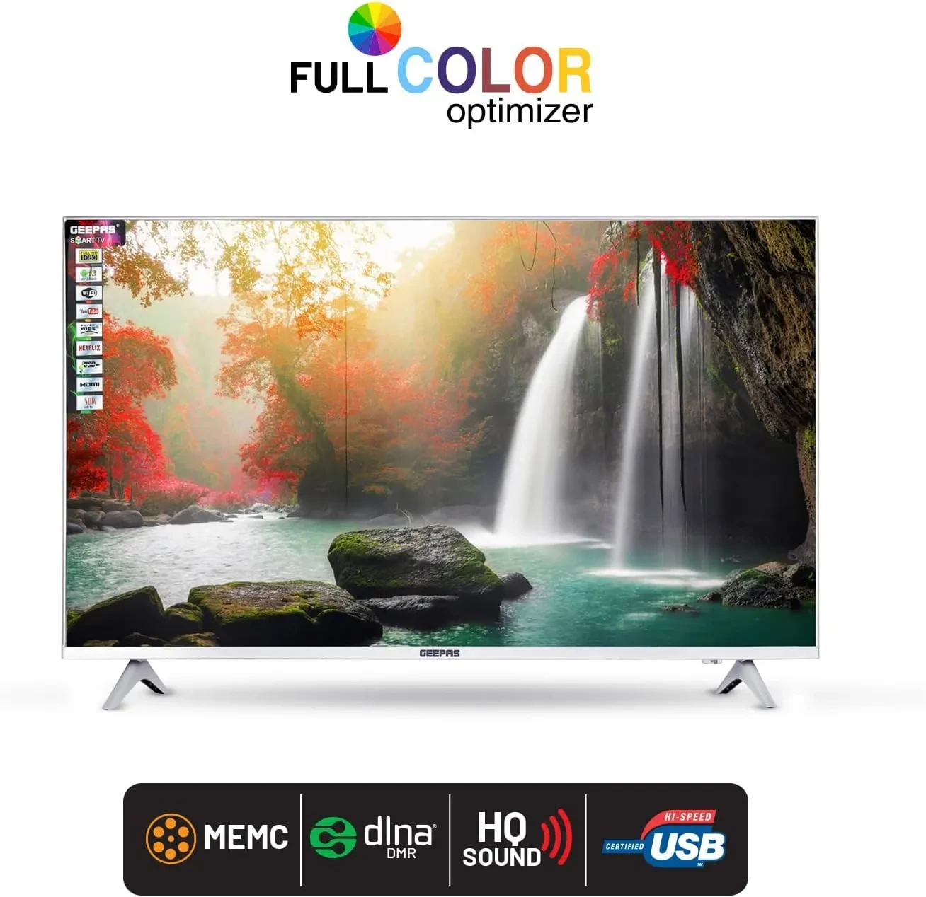 شاشة جيباس مقاس  43 بوصة سمارت  موديل GLED4323TSFHD