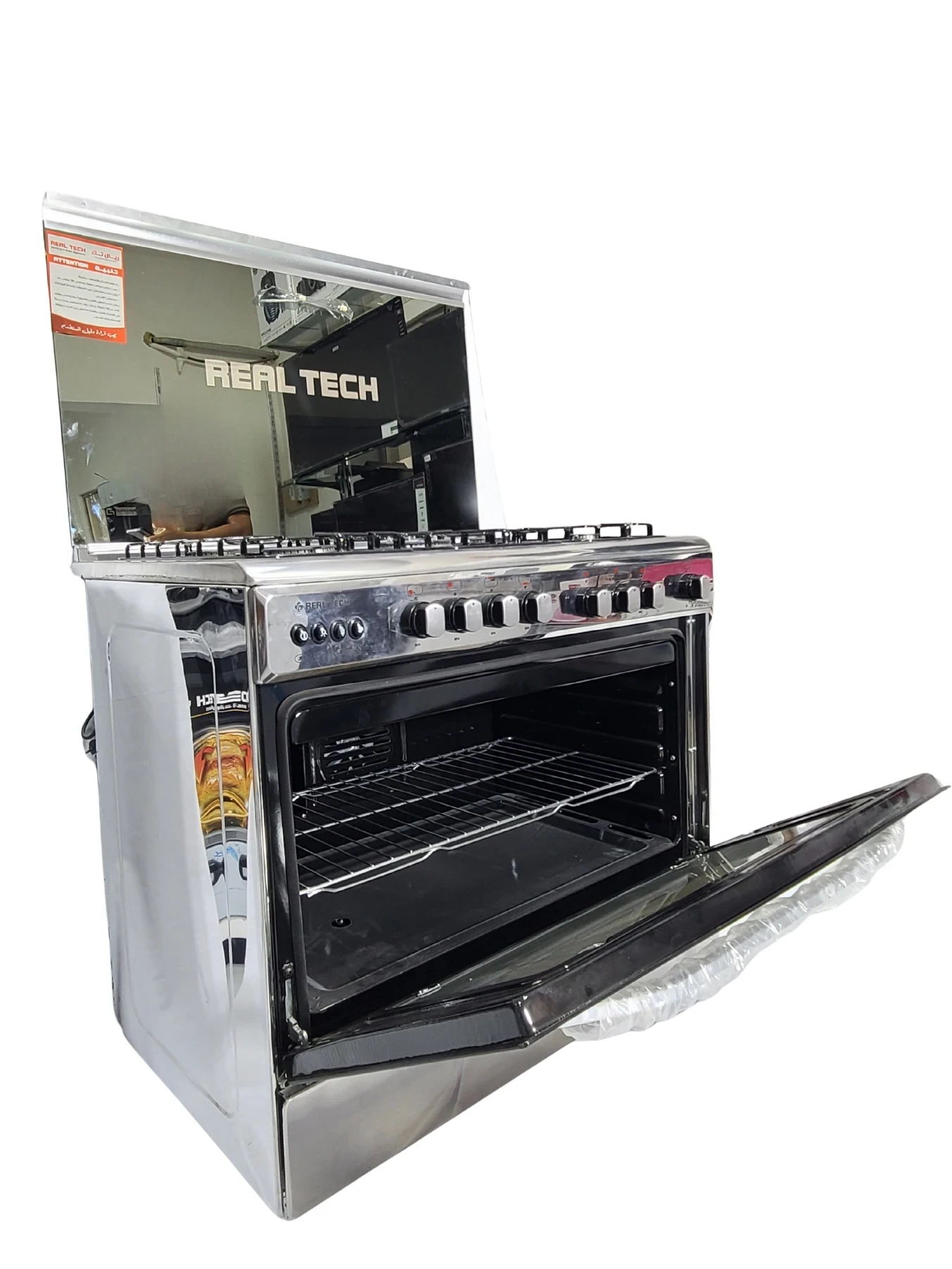 فرن غاز ريال تك 60×90 استيل 100% مواصفات كاملة – موديل 912 - صورة المنتج 11