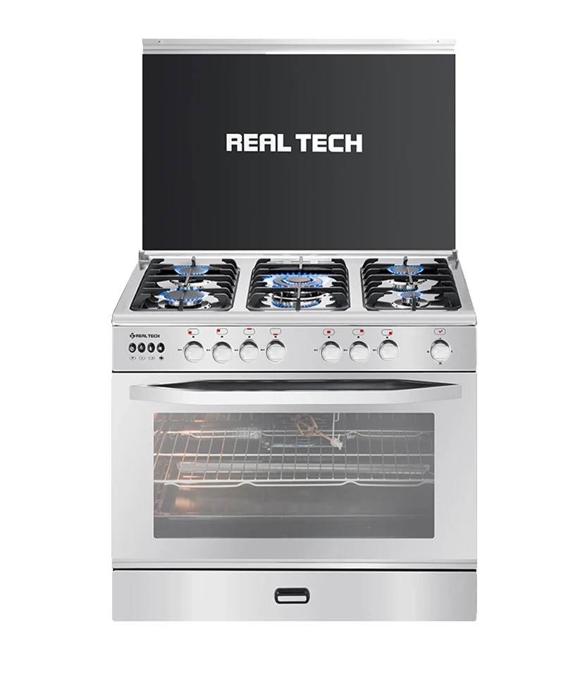 فرن غاز ريال تك 60×80 مدرع استيل 100% مواصفات كاملة – موديل 907