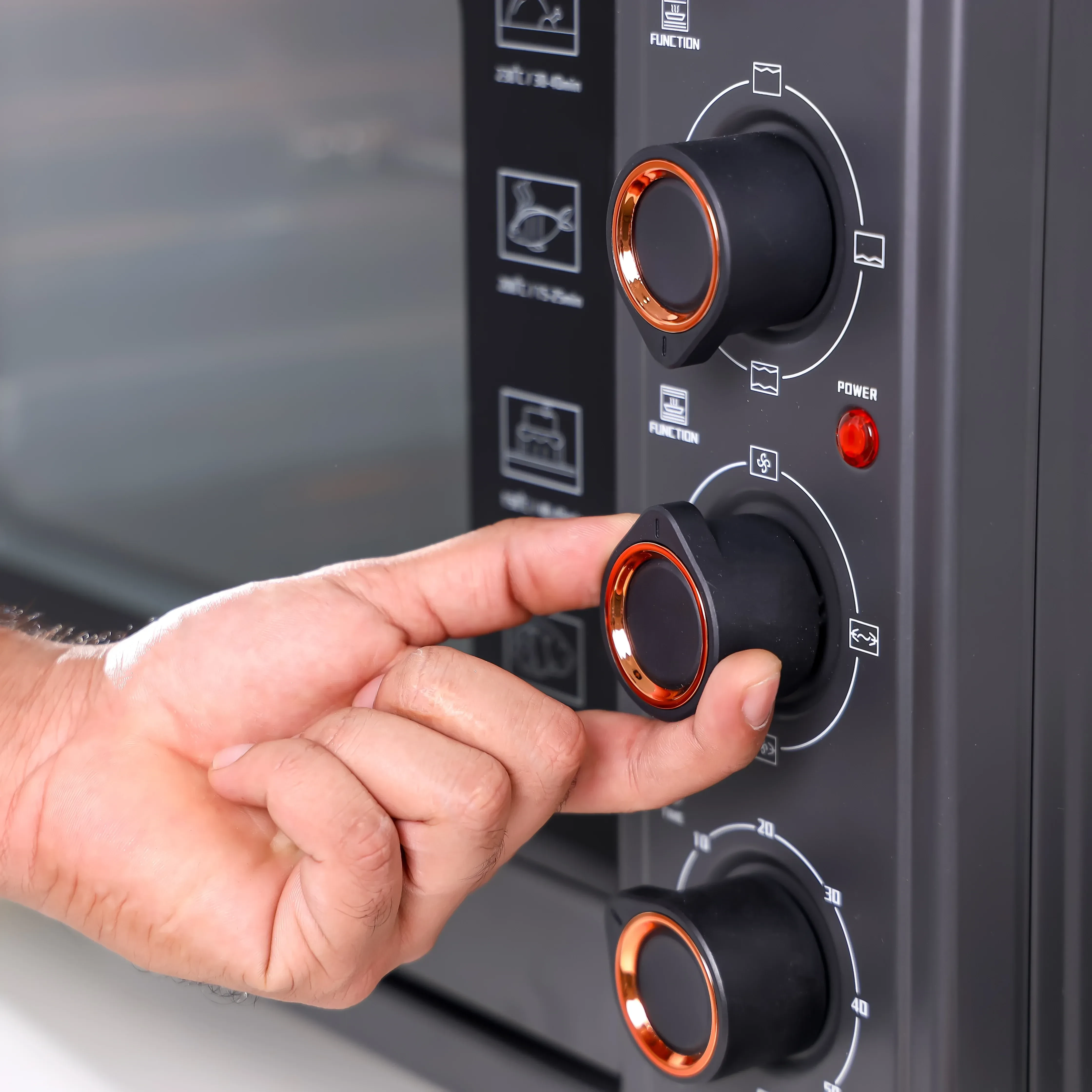 فرن كهربائي من جيباس سعة  58 لتر -  موديل GO34060 - صورة المنتج 3