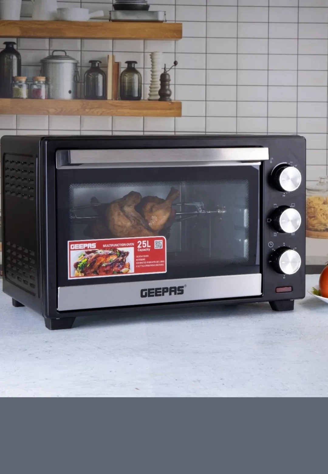 فرن كهربائي جيباس  سعة 25 لتر موديل : GO4464N - صورة المنتج 3