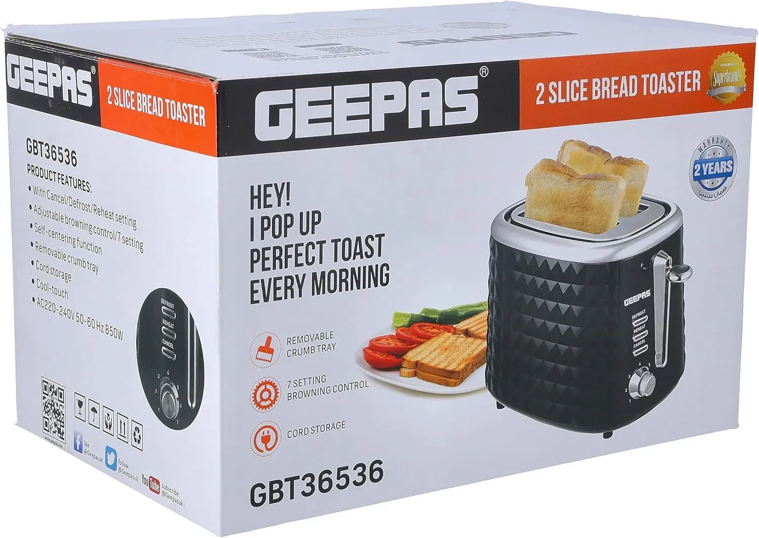 محمصة خبز جيباس موديل:GBT36536 - صورة المنتج 5