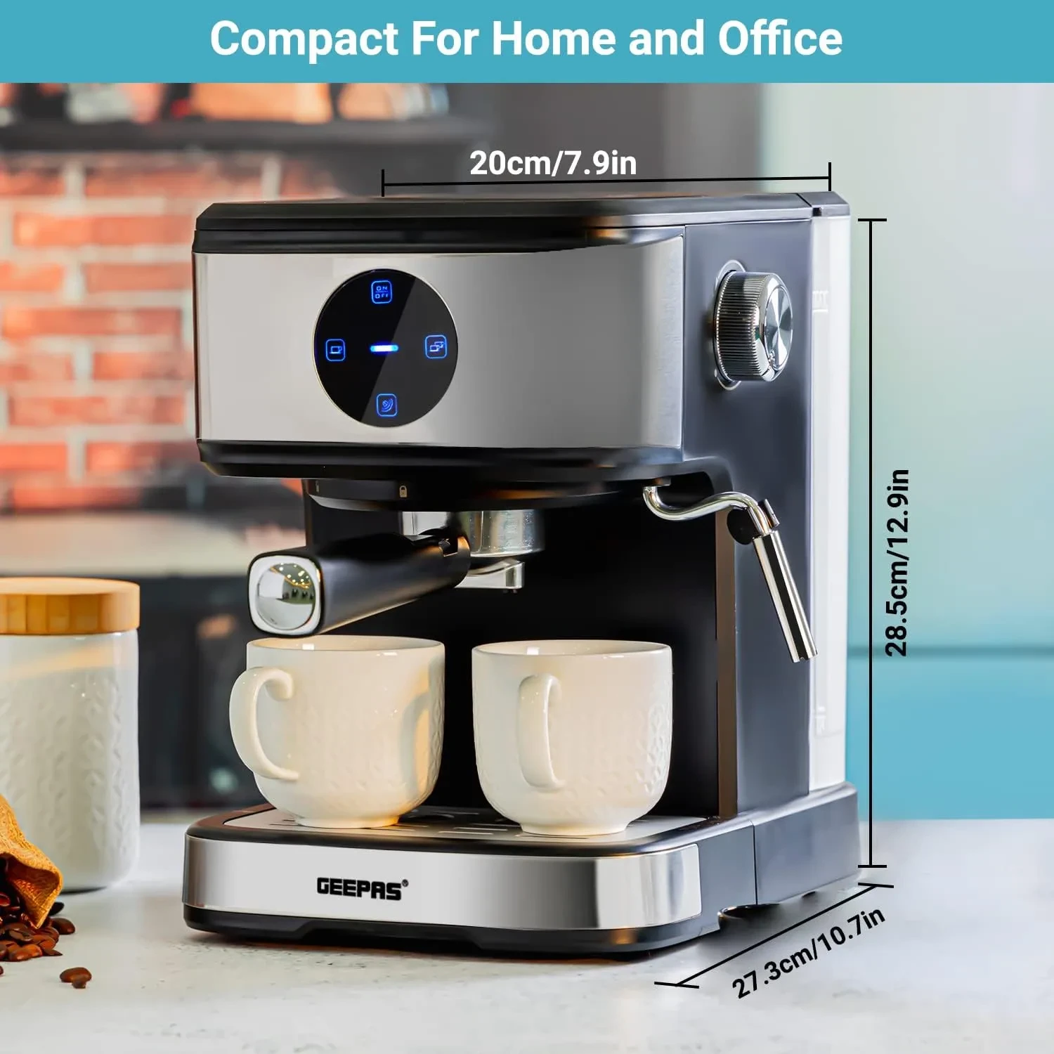 ماكينة تحضير القهوة جيباس موديل : GCM41511 - صورة المنتج 7