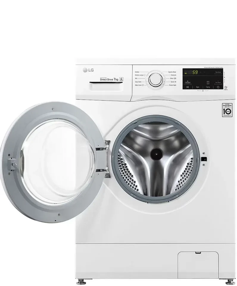 Hover image for غسالة ملابس LG أوتوماتيكية – سعة 7 كجم –  لون أبيض موديل FH2J4QDNP0