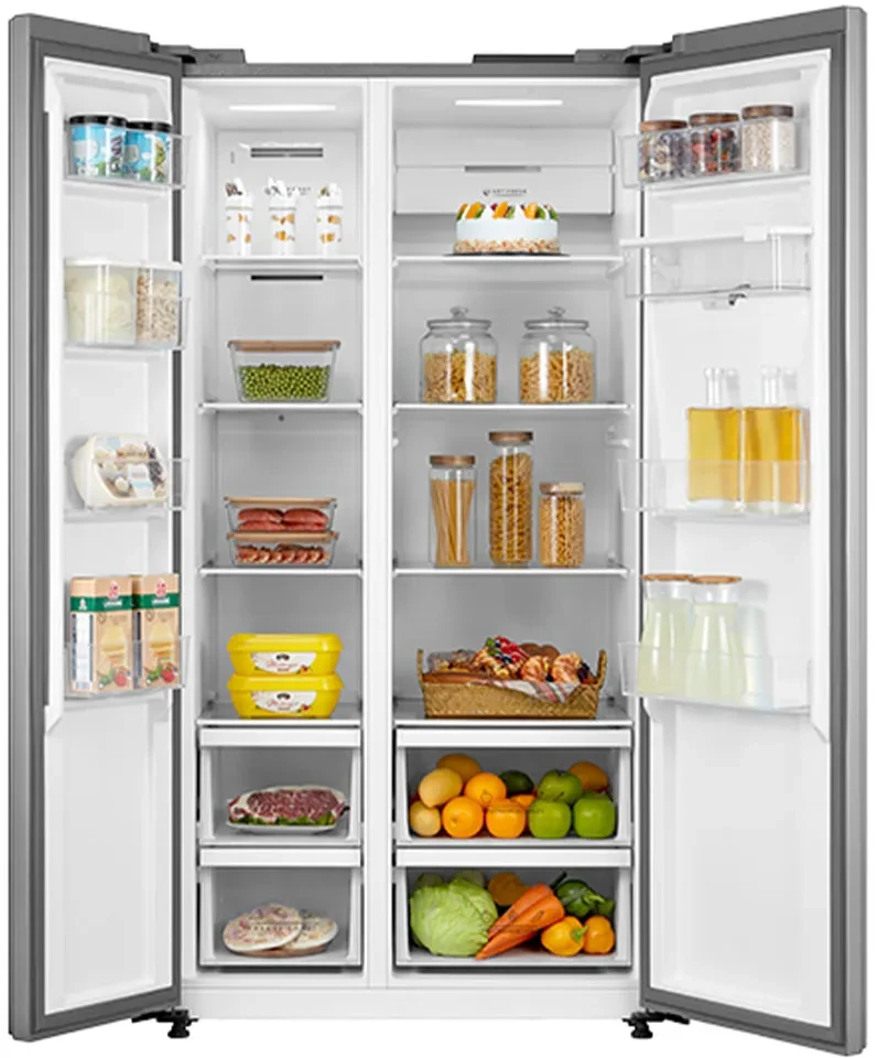 Hover image for ثلاجة إيفولي بسعة 650 لتر باب مزدوج فوليو - EVRFM–S650S