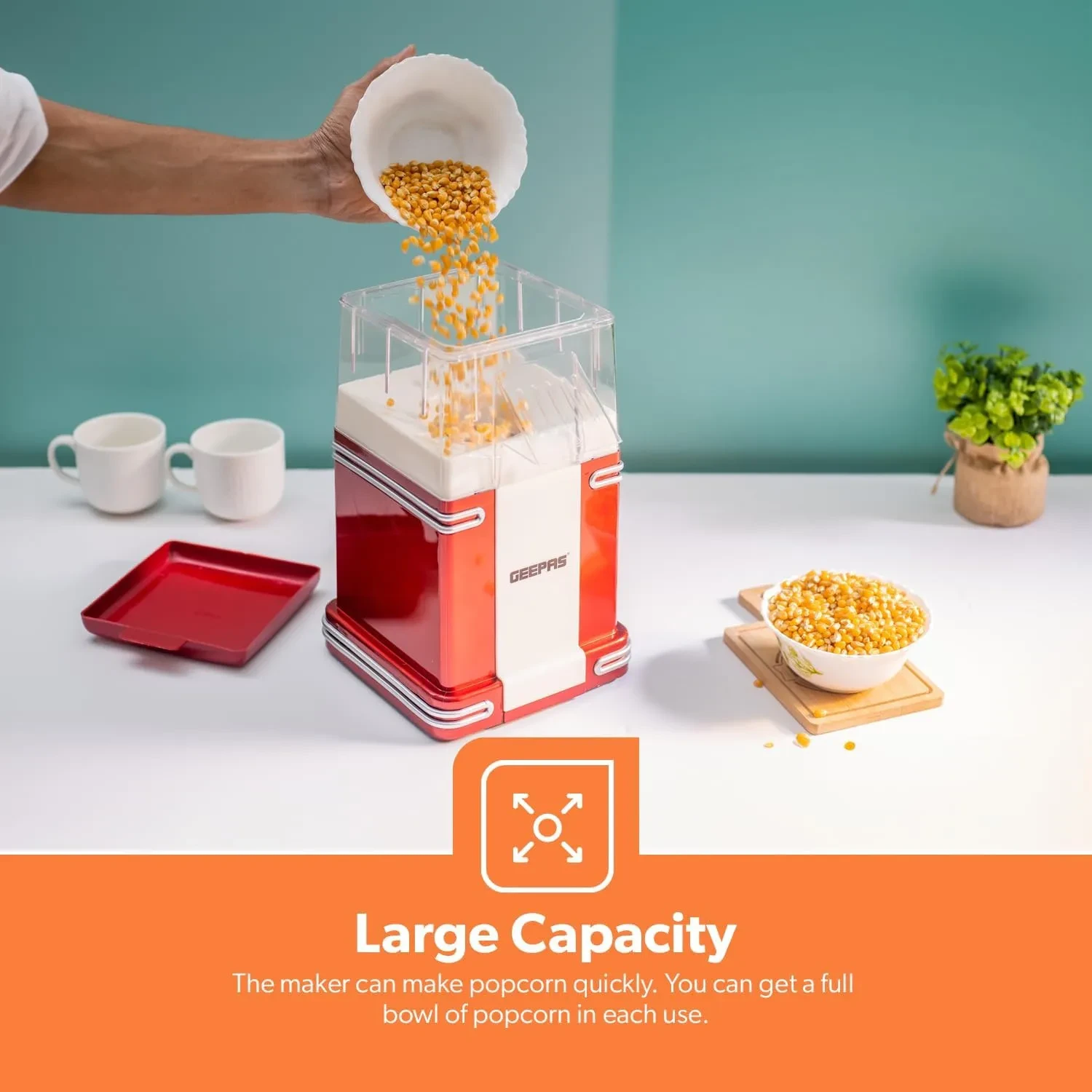 ماكينة  صنع الفشار جيباس موديل:GPM841 - صورة المنتج 7