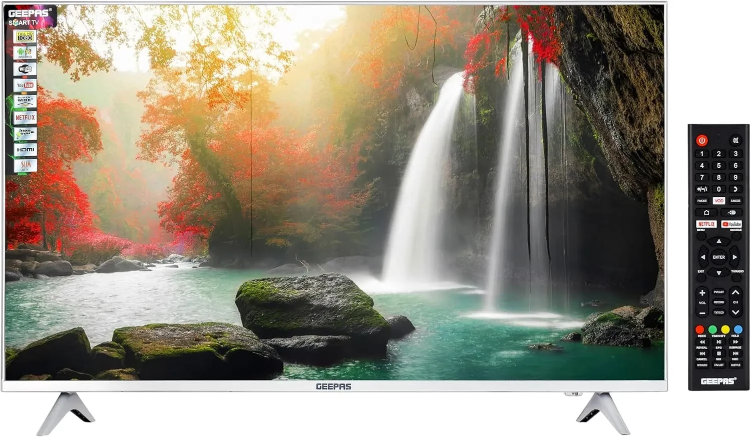 Hover image for شاشة جيباس مقاس  43 بوصة سمارت  موديل GLED4323TSFHD