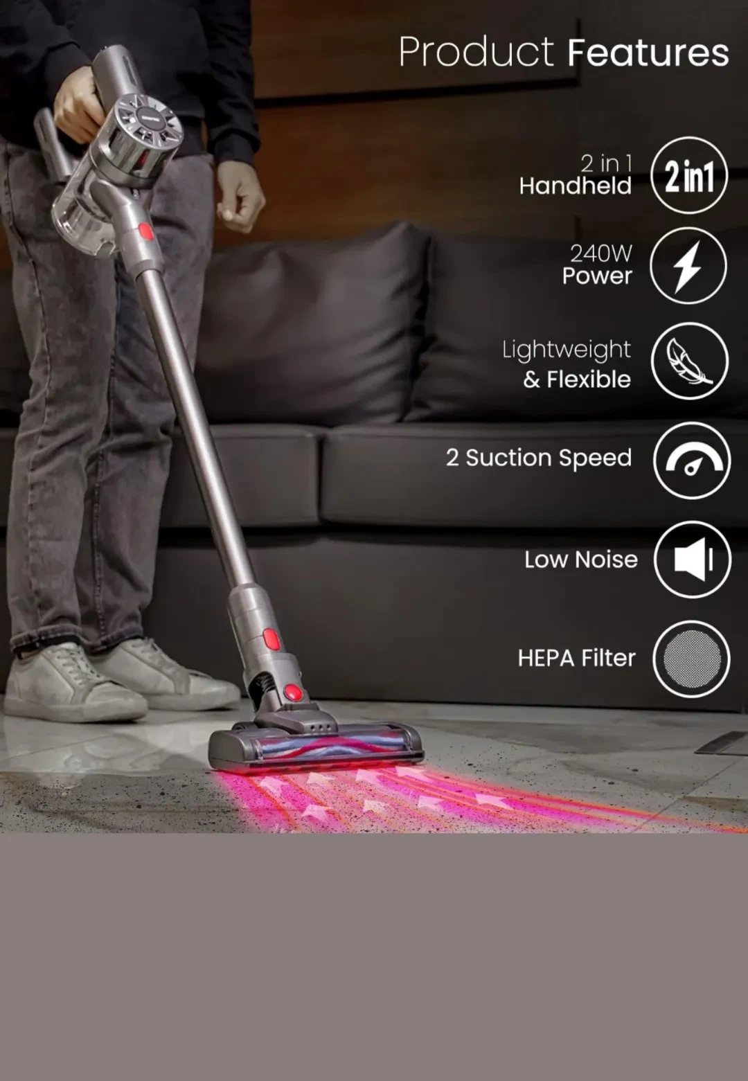 مكنسة جيباس موديل:GVC19030 - صورة المنتج 6