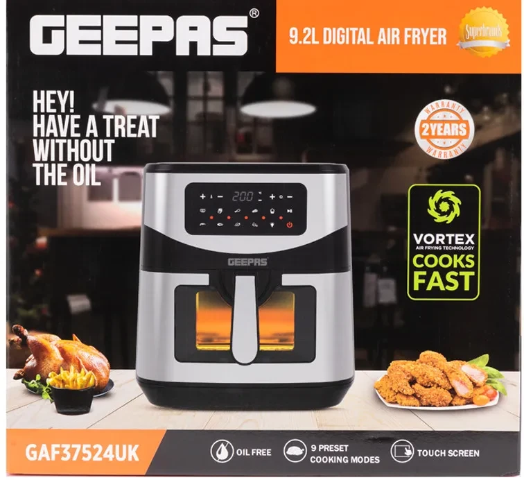 قلاية هوائية بدون زيت جيباس  سعة 9.2 لتر موديل: GAF37524 - صورة المنتج 4